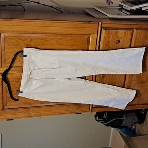White scrub pants